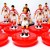 Subbuteo Andrew Table Soccer Fortuna Dusseldorf 1979-1980 on classic Hasbro bases